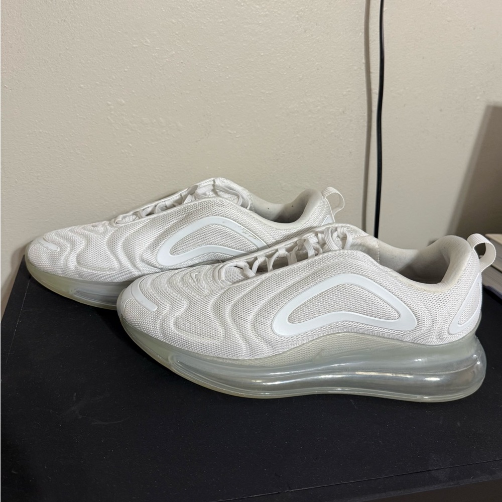 Nike White Air Max with Transparent Sole
